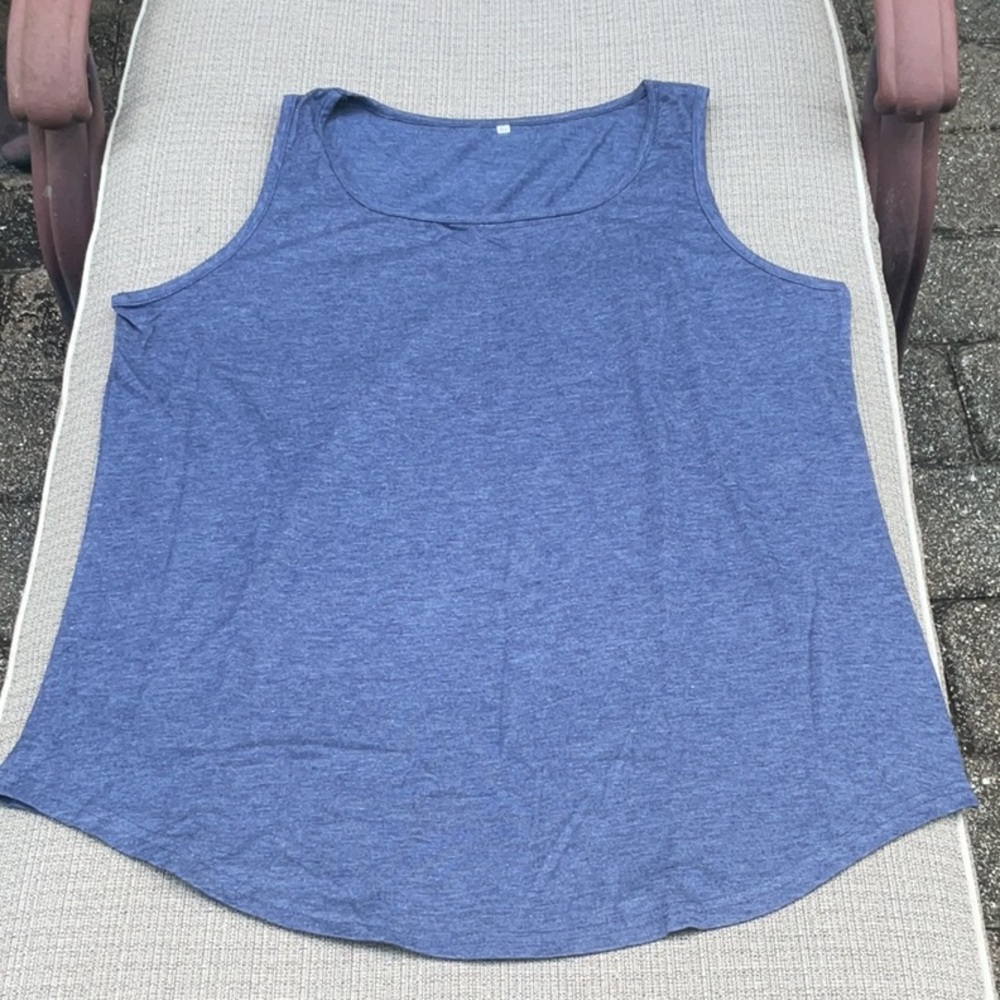 Blue Women's Tank Top, Size XL
